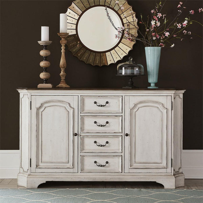 Liberty Furniture Abbey Road Buffet in Porcelain White - Furniture Max (Falls Church,VA) *