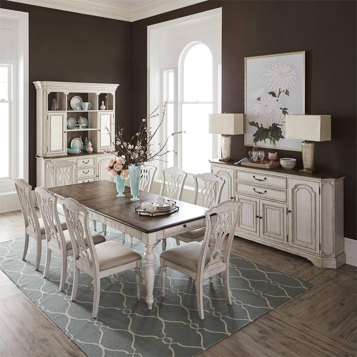 Liberty Furniture Abbey Road Slat Back Side Chair (Set of 2) in Porcelain White - Furniture Max (Falls Church,VA) *