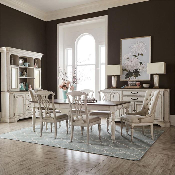 Liberty Furniture Abbey Road Upholstery Side Chair (Set of 2) in Porcelain White - Furniture Max (Falls Church,VA) *
