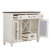 Liberty Furniture Allyson Park Buffet in White with Charcoal - Furniture Max (Falls Church,VA) *