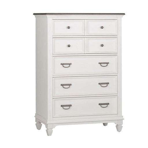 Liberty Furniture Allyson Park Drawer Chest in Wirebrushed White - Furniture Max (Falls Church,VA) *