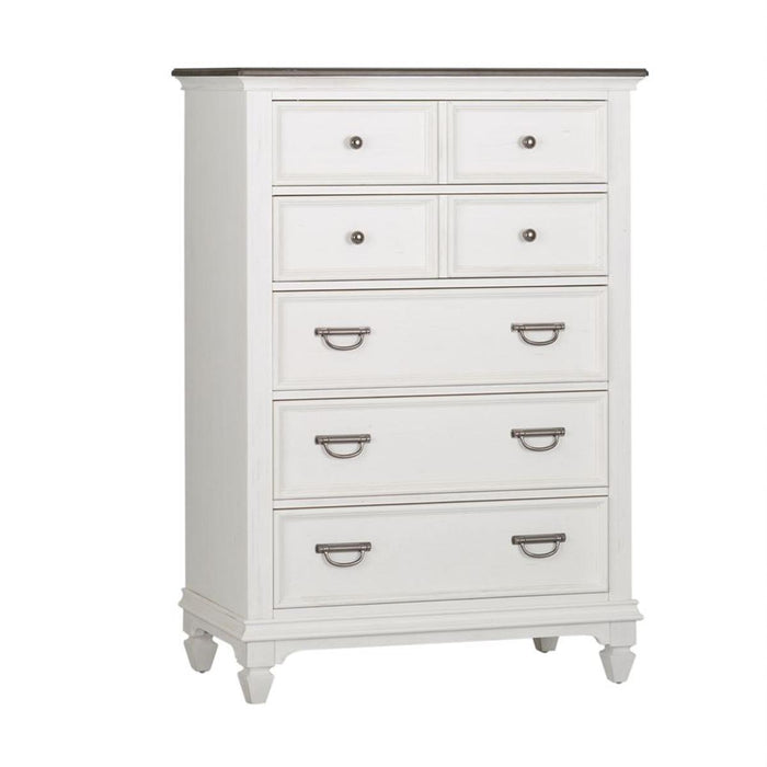 Liberty Furniture Allyson Park Drawer Chest in Wirebrushed White - Furniture Max (Falls Church,VA) *