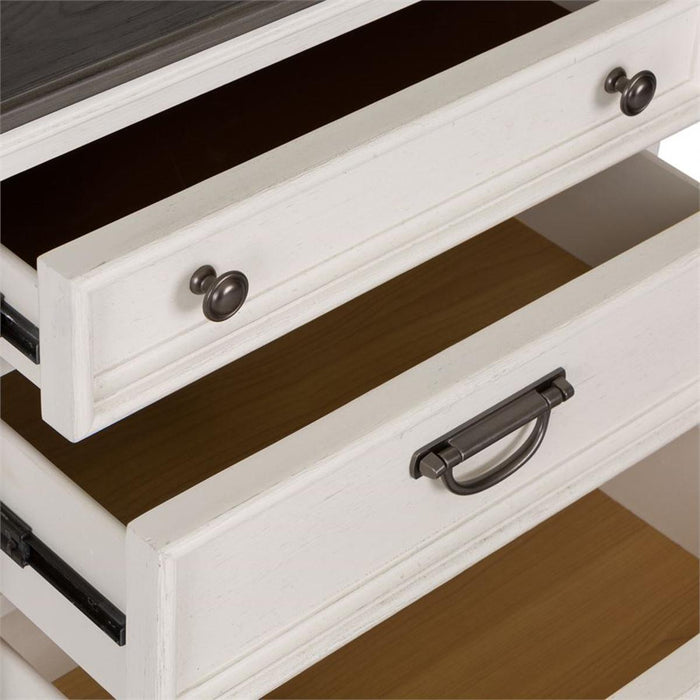 Liberty Furniture Allyson Park Nightstand in Wirebrushed White