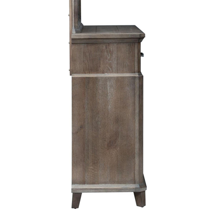 Liberty Furniture Artisan Prairie Drawer Chesser in Wirebrushed aged oak with gray dusty wax - Furniture Max (Falls Church,VA) *