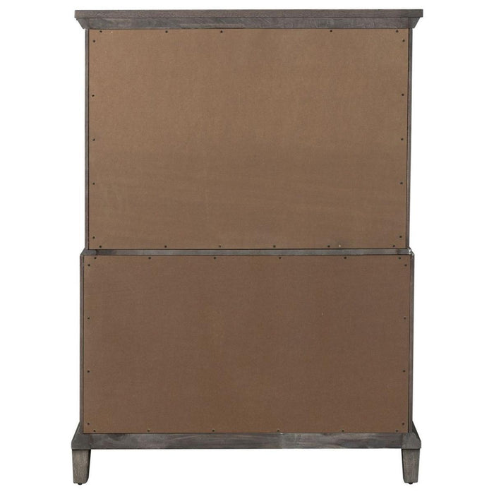 Liberty Furniture Artisan Prairie Drawer Chest in Wirebrushed aged oak with gray dusty wax - Furniture Max (Falls Church,VA) *