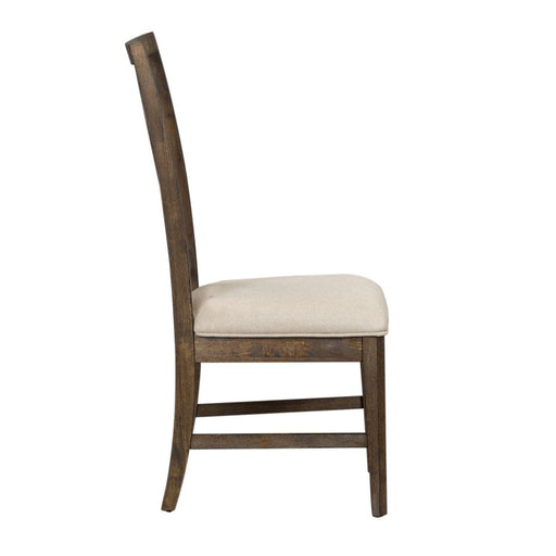 Liberty Furniture Artisan Prairie Lattice Back Side Chair in Aged Oak (Set of 2) - Furniture Max (Falls Church,VA) *