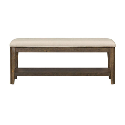 Liberty Furniture Artisan Prairie Upholstered Bench (RTA) in Aged Oak - Furniture Max (Falls Church,VA) *