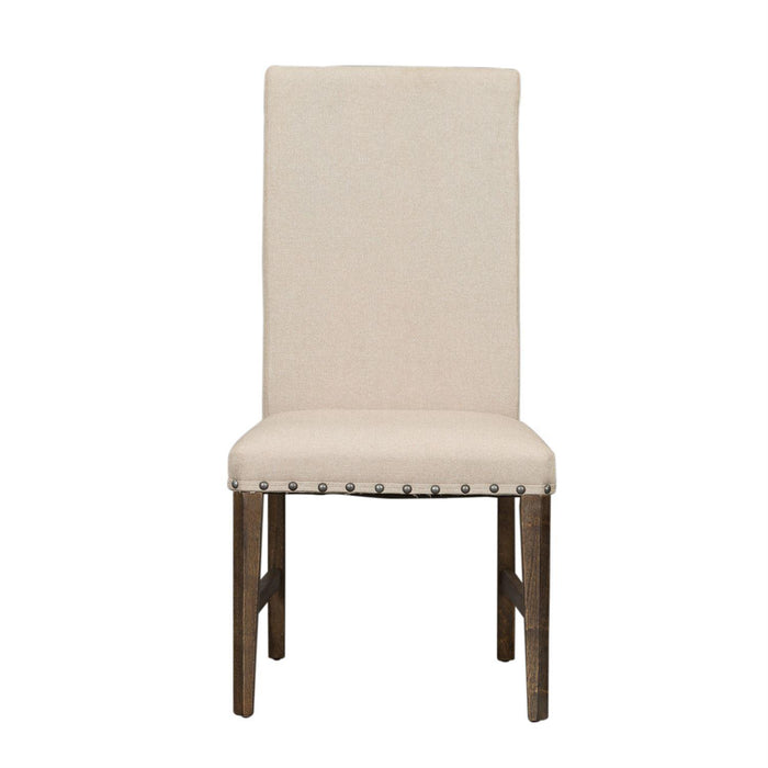 Liberty Furniture Artisan Prairie Upholstered Side Chair (RTA) in Aged Oak (Set of 2) - Furniture Max (Falls Church,VA) *