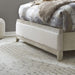 Liberty Furniture Belmar Queen Upholstered Sleigh Bed in Washed Taupe and Silver Champagne - Furniture Max (Falls Church,VA) *