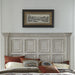 Liberty Furniture Big Valley California King Panel Bed in Whitestone - Furniture Max (Falls Church,VA) *