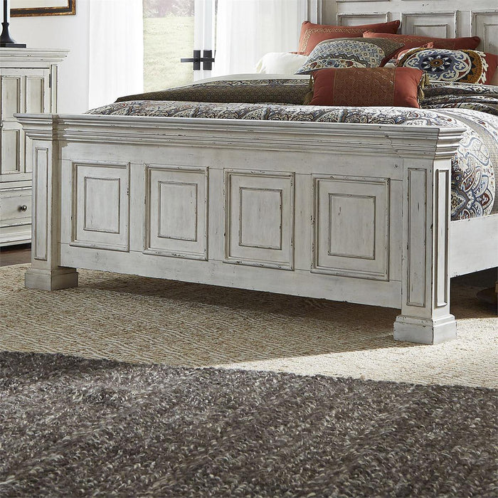 Liberty Furniture Big Valley King Panel Bed in Whitestone