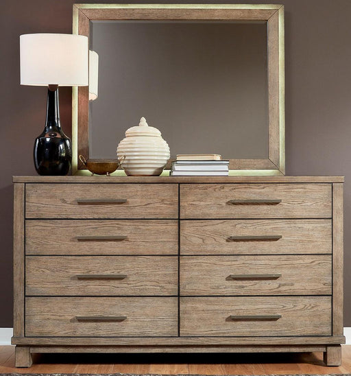 Liberty Furniture Canyon Road Lighted Mirror in Burnished Beige - Furniture Max (Falls Church,VA) *