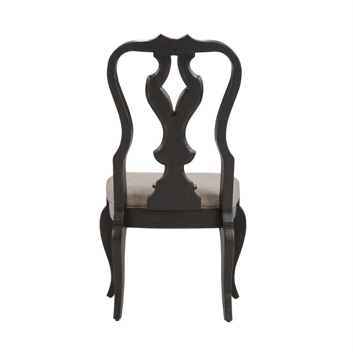 Liberty Furniture Chesapeake Splat Back Side Chair (RTA) in Antique Black (Set of 2) - Furniture Max (Falls Church,VA) *