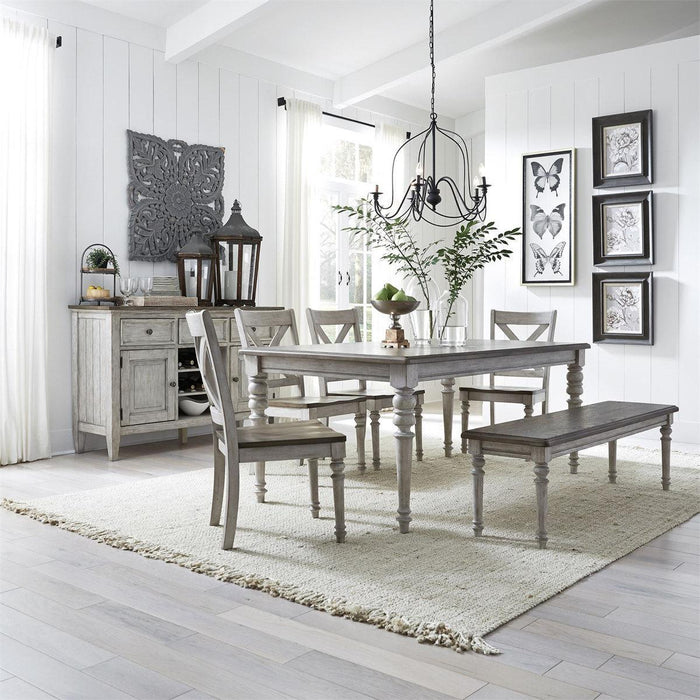 Liberty Furniture Cottage Lane Rectangular Leg Table in Antique White - Furniture Max (Falls Church,VA) *