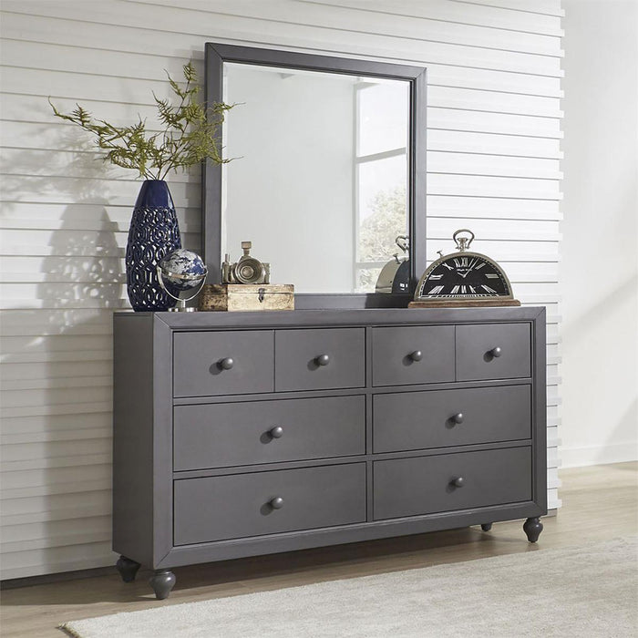 Liberty Furniture Cottage View Drawer Dresser in Dark Gray