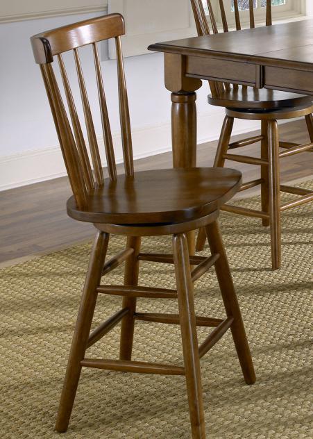 Liberty Furniture Creations II 30 Inch Copenhagen Barstool in Tobacco Finish (Set of 2)