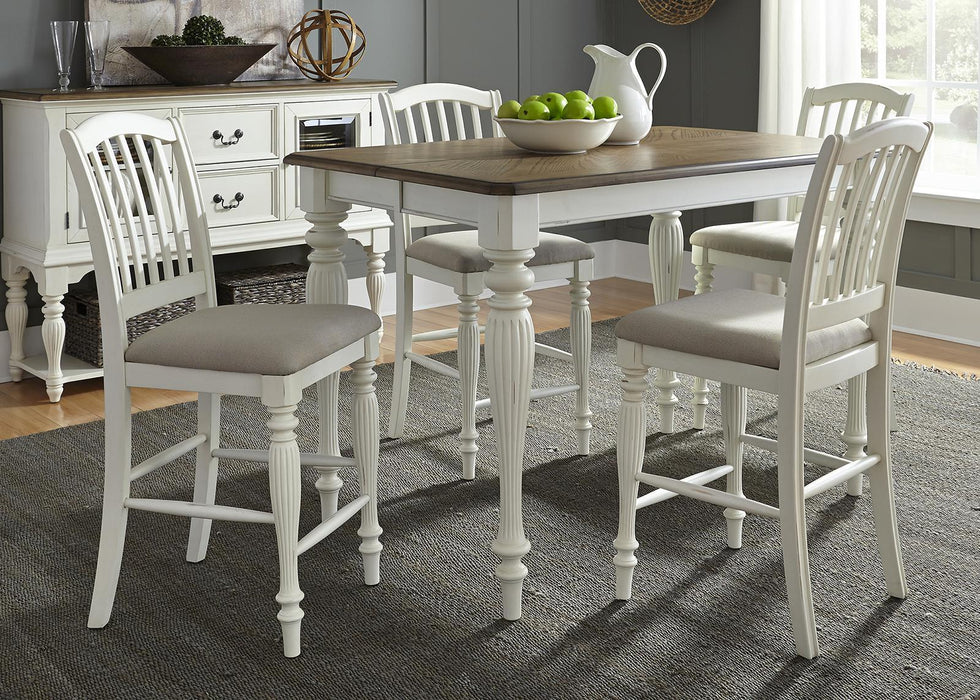 Liberty Furniture Cumberland Creek Gathering Table in Nutmeg/White - Furniture Max (Falls Church,VA) *