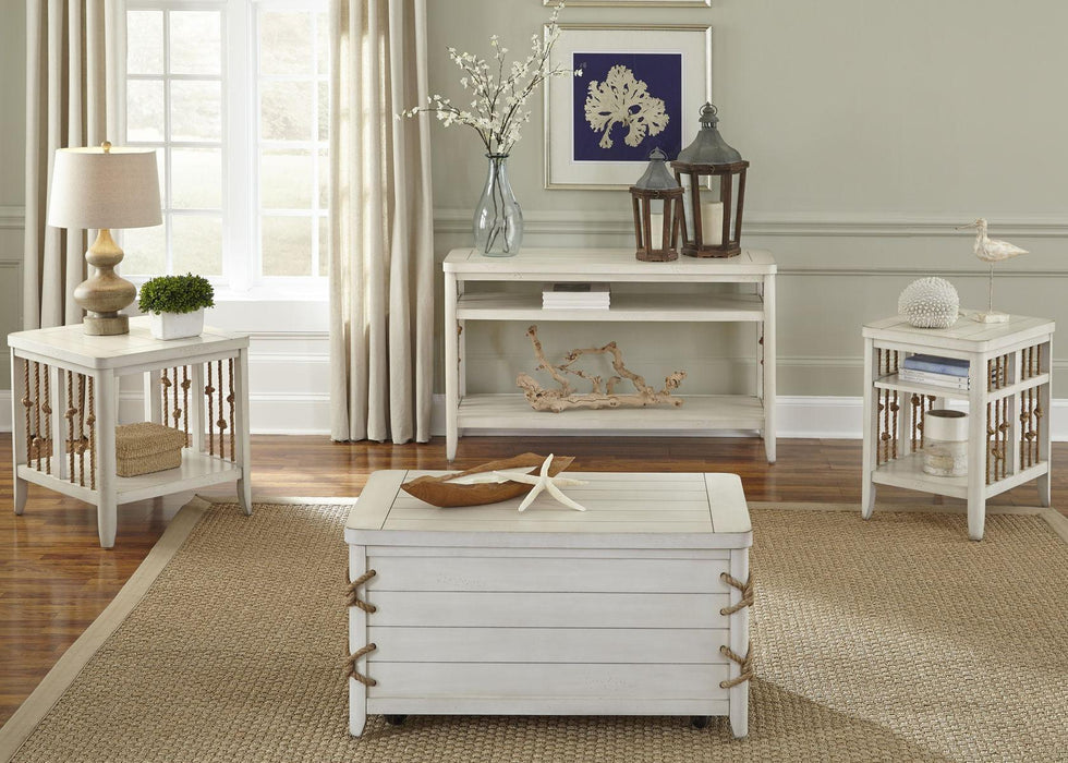 Liberty Furniture Dockside II Chair Side Table in White - Furniture Max (Falls Church,VA) *