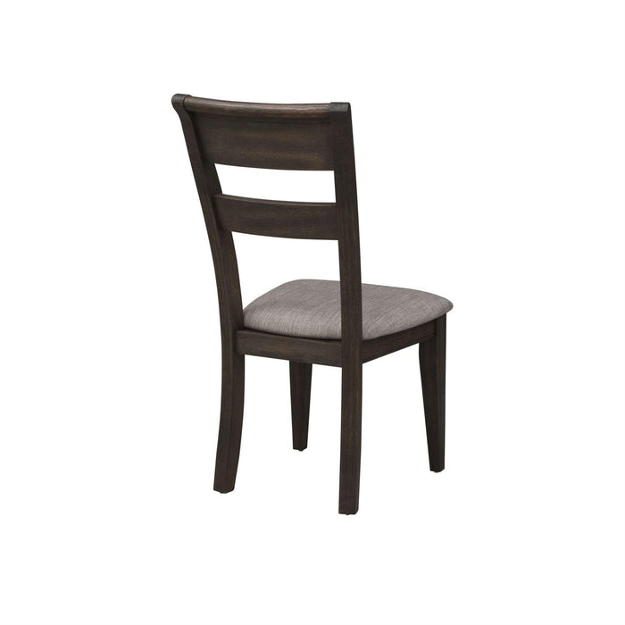 Liberty Furniture Double Bridge Splat Back Side Chair (RTA) in Dark Chestnut (Set of 2) - Furniture Max (Falls Church,VA) *
