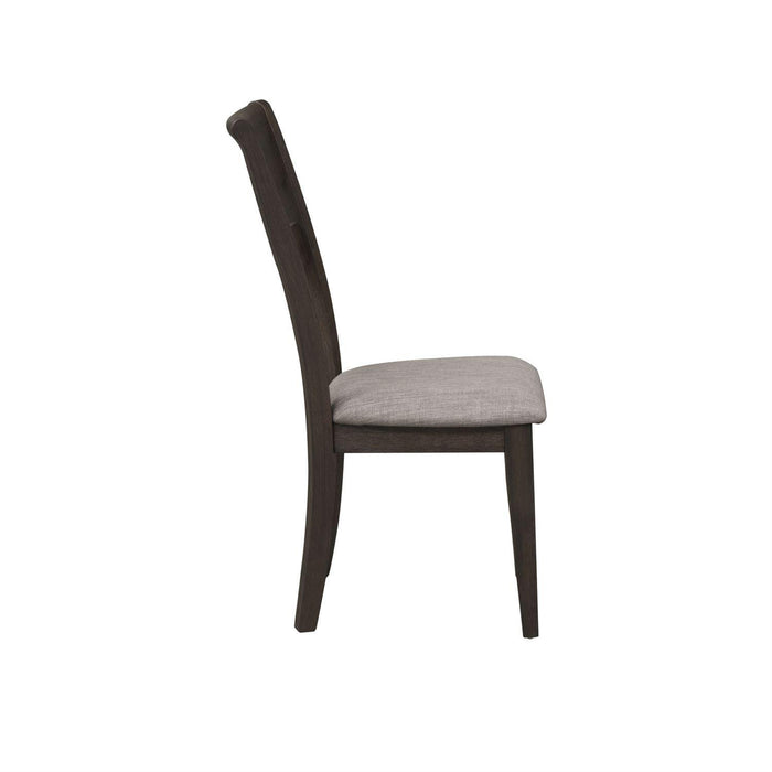 Liberty Furniture Double Bridge Splat Back Side Chair (RTA) in Dark Chestnut (Set of 2) - Furniture Max (Falls Church,VA) *