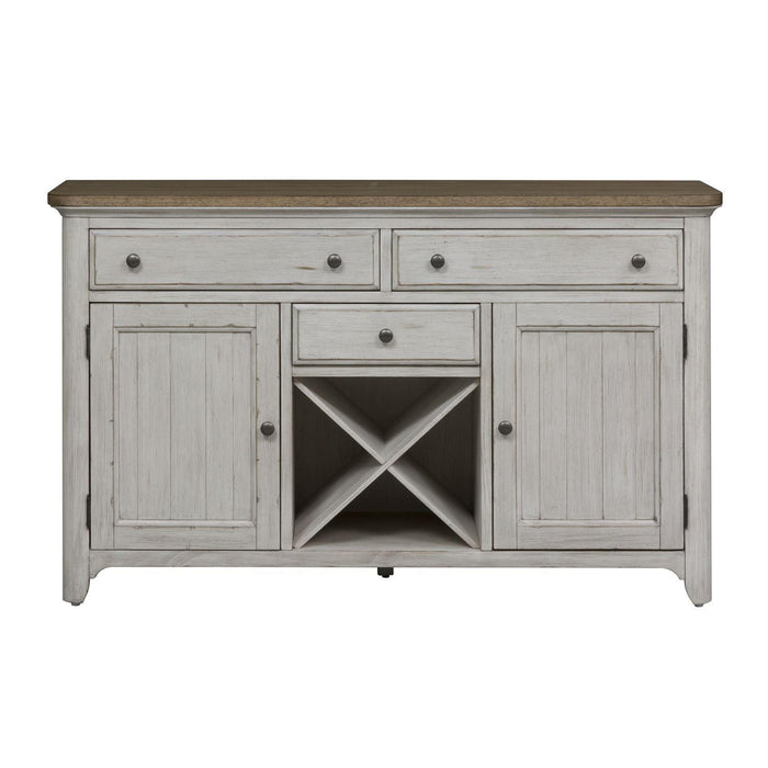 Liberty Furniture Farmhouse Reimagined Buffet in Antique White