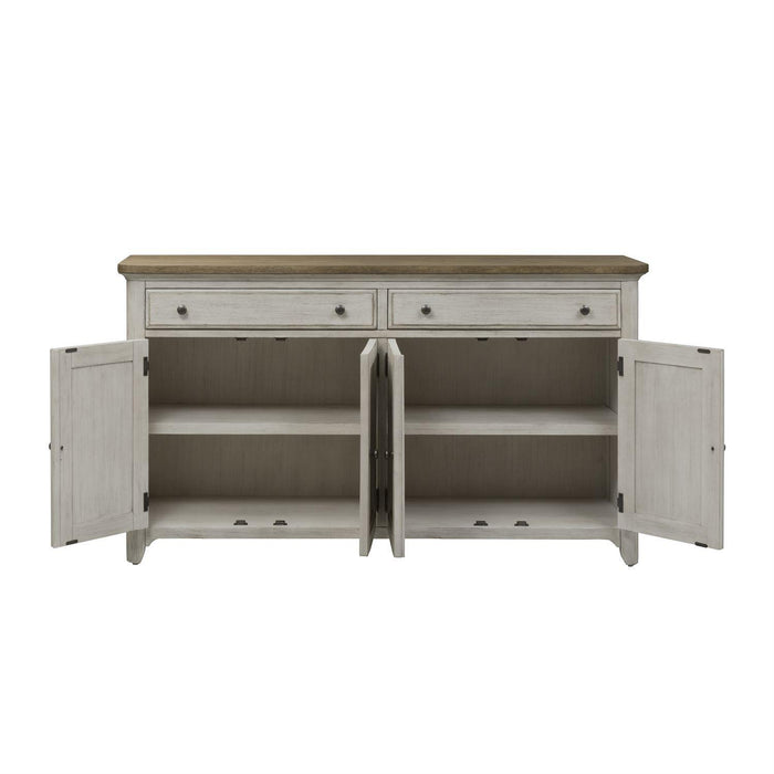 Liberty Furniture Farmhouse Reimagined Server in Antique White - Furniture Max (Falls Church,VA) *