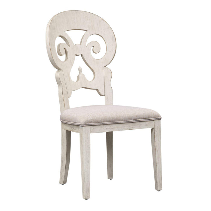 Liberty Furniture Farmhouse Reimagined Splat Back Side Chair (RTA) in Antique White (Set of 2) - Furniture Max (Falls Church,VA) *