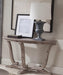 Liberty Furniture Greystone Mill Sofa Table in Stone White - Furniture Max (Falls Church,VA) *
