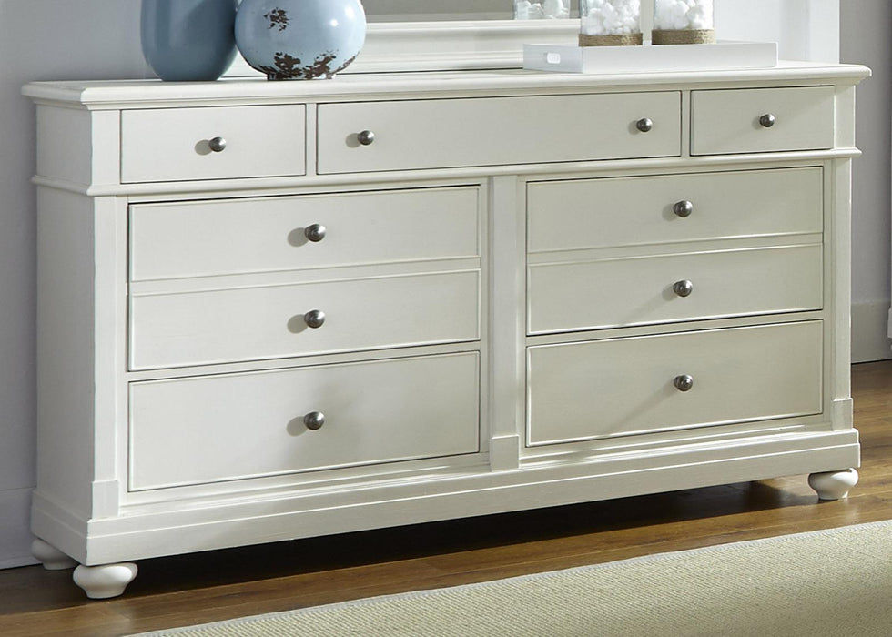 Liberty Furniture Harbor View II 7 Drawer Dresser in Linen