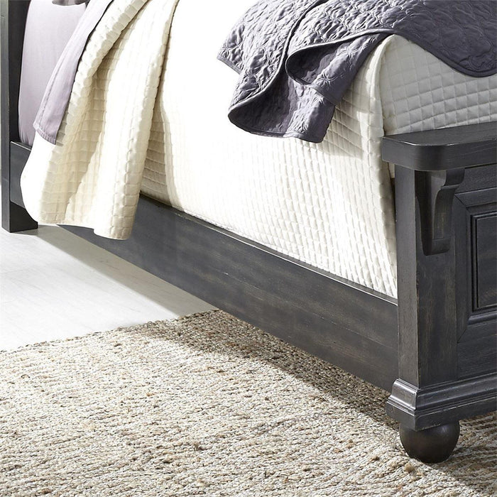 Liberty Furniture Harvest Home King Panel Bed in Chalkboard - Furniture Max (Falls Church,VA) *