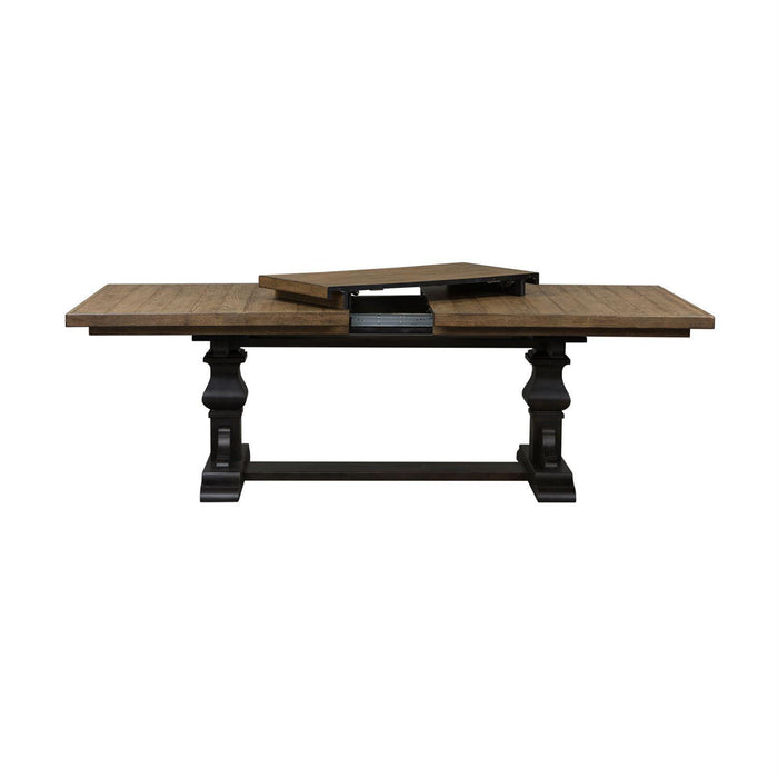 Liberty Furniture Harvest Home Trestle Dining Table in Chalkboard - Furniture Max (Falls Church,VA) *