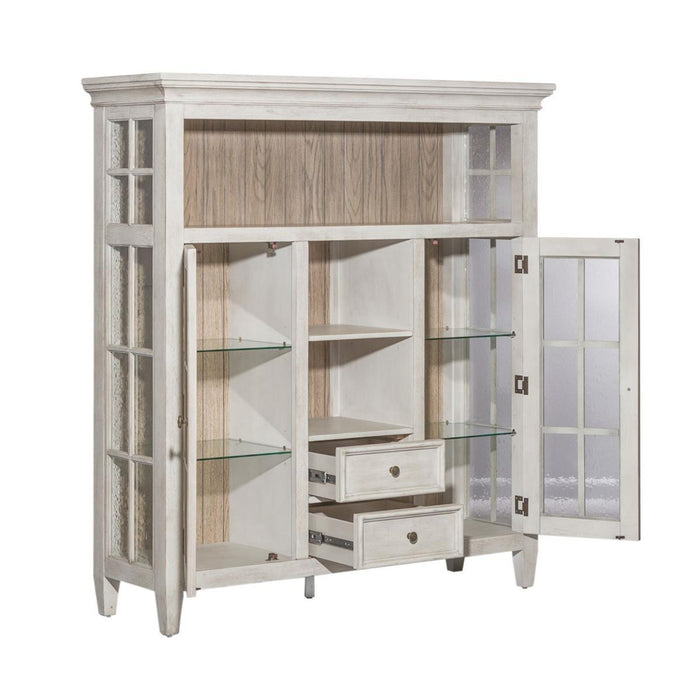 Liberty Furniture Heartland Display Cabinet in Antique White - Furniture Max (Falls Church,VA) *