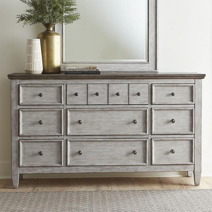 Liberty Furniture Heartland Drawer Dresser in Antique White - Furniture Max (Falls Church,VA) *