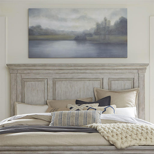 Liberty Furniture Heartland King Panel Bed in Antique White - Furniture Max (Falls Church,VA) *