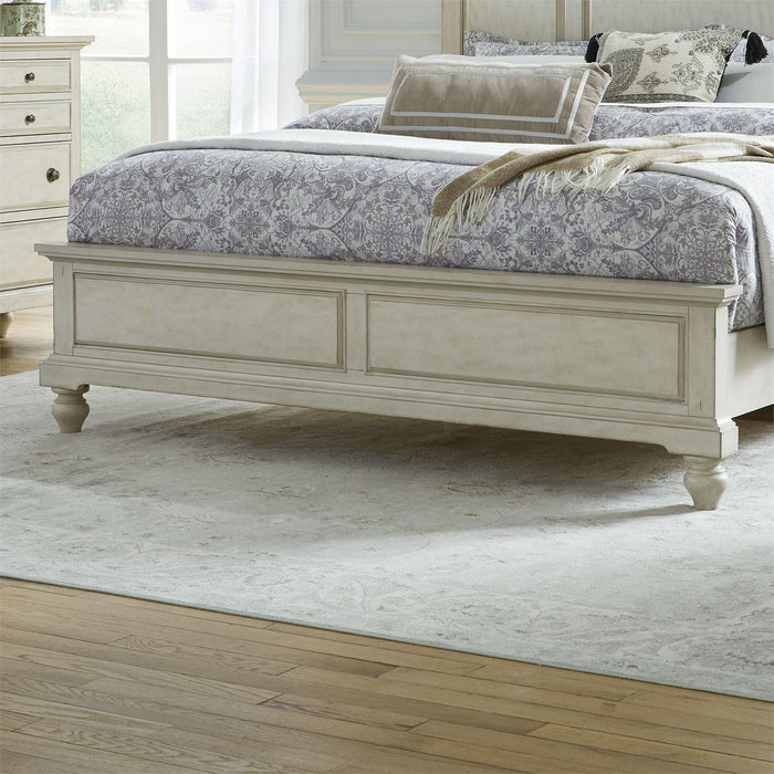 Liberty Furniture High Country Queen Panel Bed in Antique White