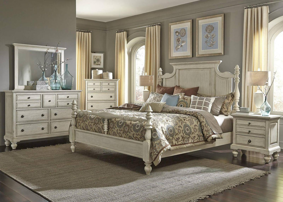 Liberty Furniture High Country Queen Poster Bed in White