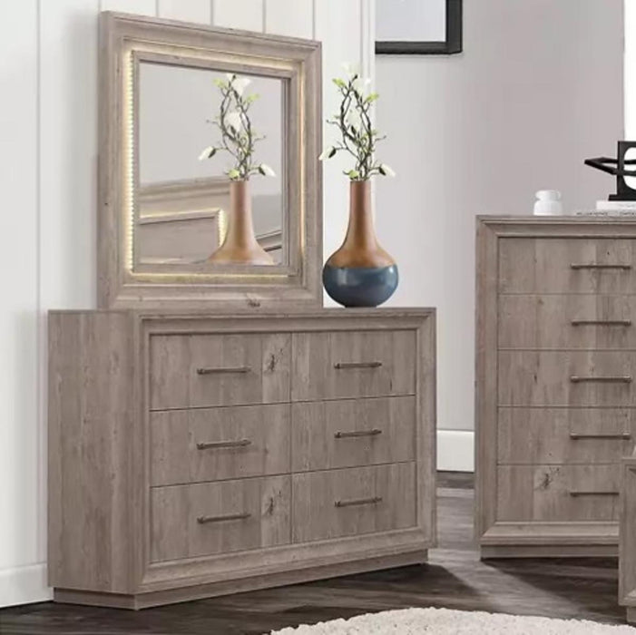 Liberty Furniture Horizons Lighted Mirror in Graystone - Furniture Max (Falls Church,VA) *