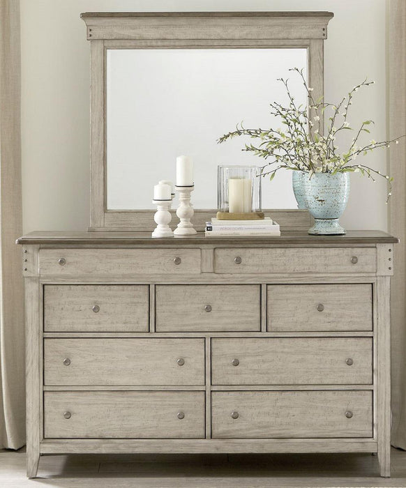 Liberty Furniture Ivy Hollow 9 Drawer Dresser in Weathered Linen - Furniture Max (Falls Church,VA) *