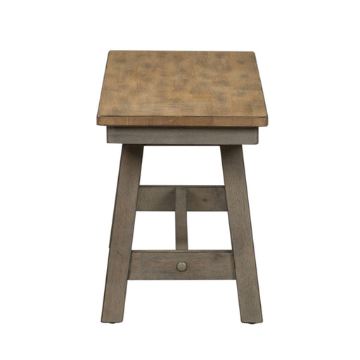 Liberty Furniture Lindsey Farm Backless Bench (RTA) in Gray and Sandstone - Furniture Max (Falls Church,VA) *