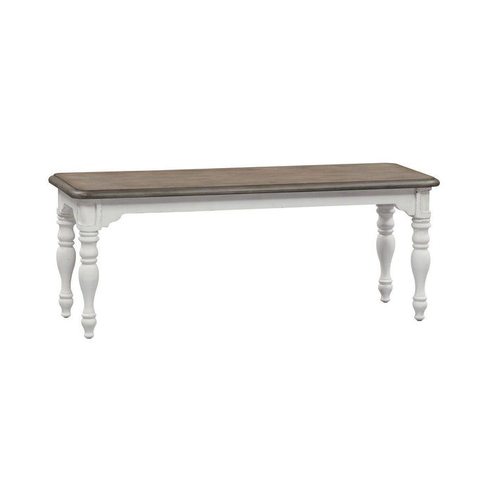 Liberty Furniture Magnolia Manor Dining Bench (RTA) in Antique White - Furniture Max (Falls Church,VA) *