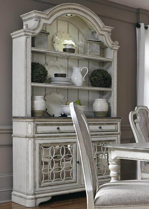 Liberty Furniture Magnolia Manor Display China in Antique White - Furniture Max (Falls Church,VA) *