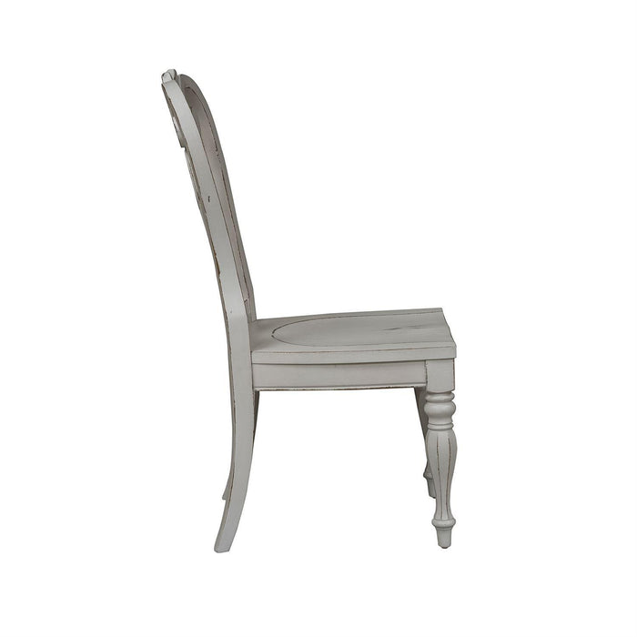 Liberty Furniture Magnolia Manor Splat Back Side Chair in Antique White (Set of 2) - Furniture Max (Falls Church,VA) *