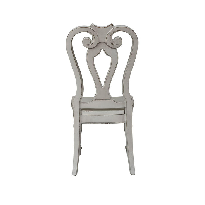 Liberty Furniture Magnolia Manor Splat Back Side Chair in Antique White (Set of 2) - Furniture Max (Falls Church,VA) *