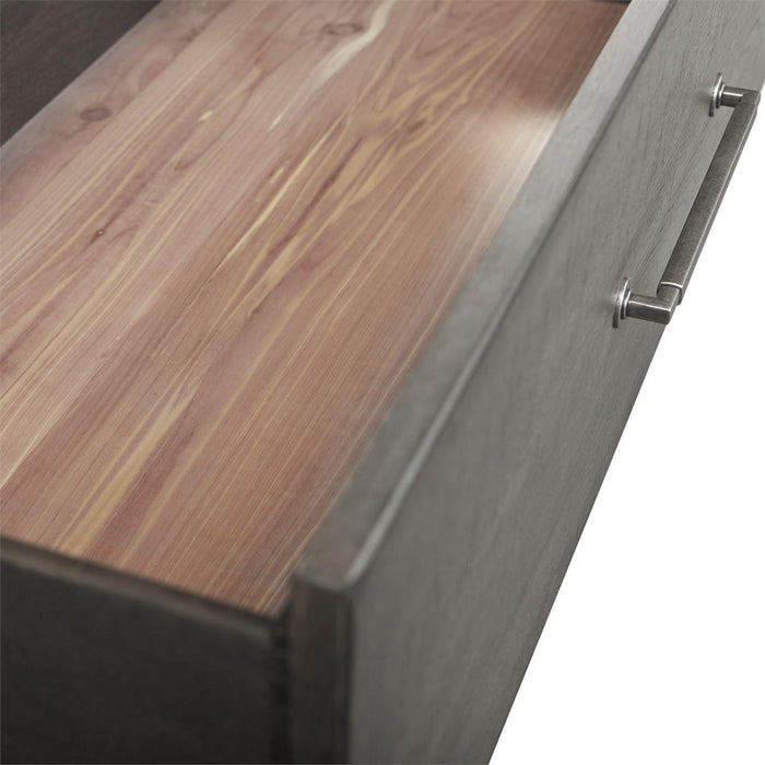 Liberty Furniture Modern Farmhouse Armoire in Dusty Charcoal - Furniture Max (Falls Church,VA) *