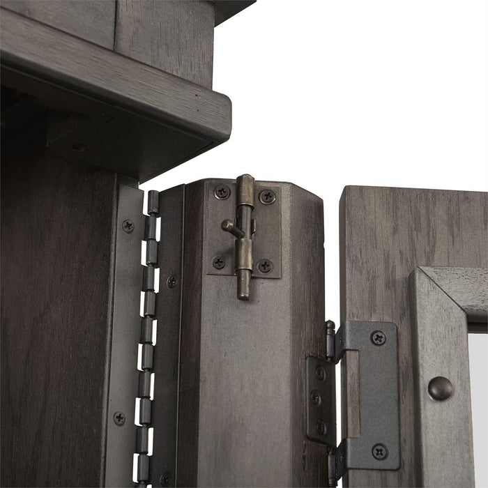 Liberty Furniture Modern Farmhouse Armoire in Dusty Charcoal - Furniture Max (Falls Church,VA) *