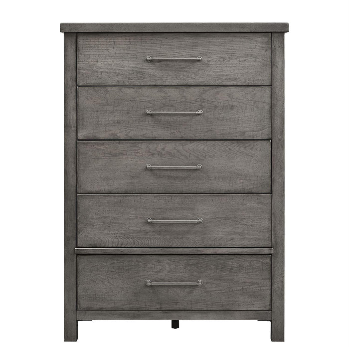 Liberty Furniture Modern Farmhouse Drawer Chest in Dusty Charcoal - Furniture Max (Falls Church,VA) *