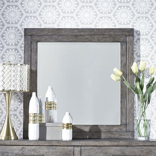 Liberty Furniture Modern Farmhouse Mirror in Dusty Charcoal - Furniture Max (Falls Church,VA) *