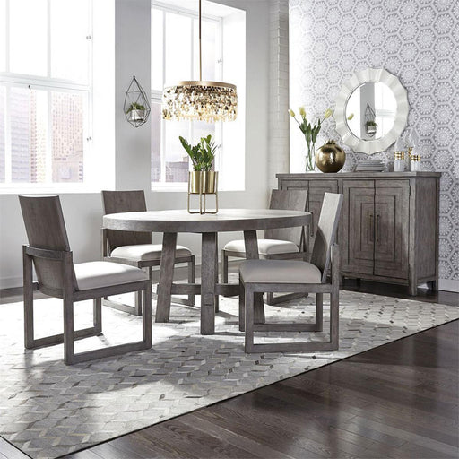 Liberty Furniture Modern Farmhouse Panel Back Side Chair (Set of 2) in Dusty Charcoal - Furniture Max (Falls Church,VA) *