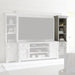 Liberty Furniture Ocean Isle Entertainment Center with Piers in Antique White with Weathered Pine - Furniture Max (Falls Church,VA) *