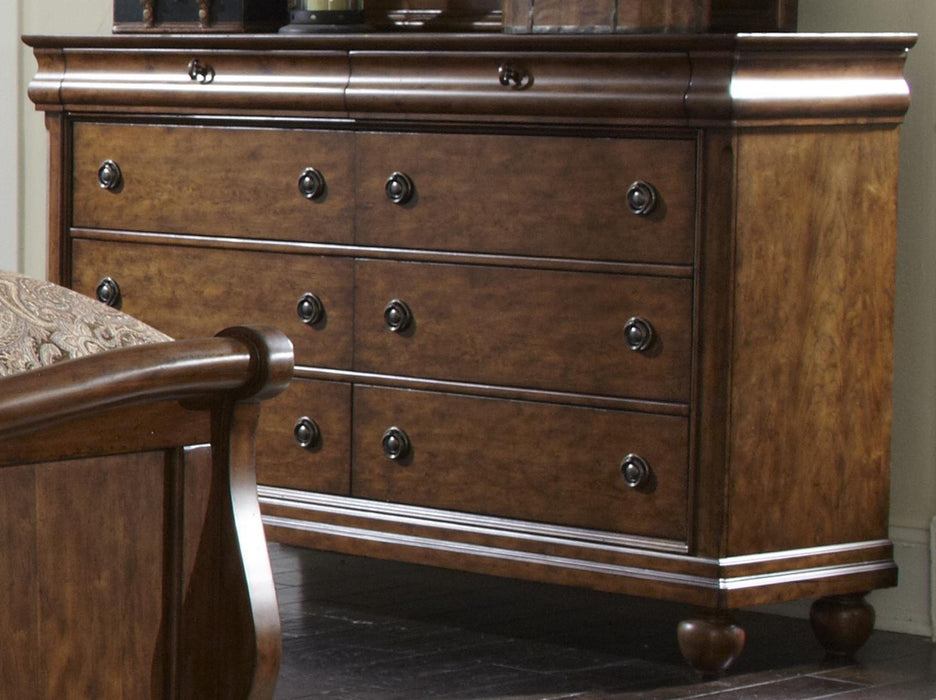 Liberty Furniture Rustic Traditions 8 Drawer Dresser in Rustic Cherry - Furniture Max (Falls Church,VA) *